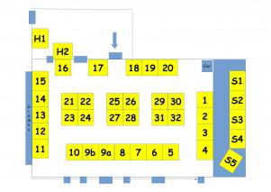 Plan de la Salle - Foyer Gaston Beyle